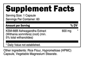 Transparent Labs - KSM-66 Ashwagandha (60 Serv)