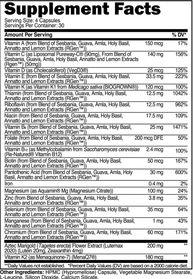 Transparent Labs - Multi Vitamin for Men & Women (120 Caps)