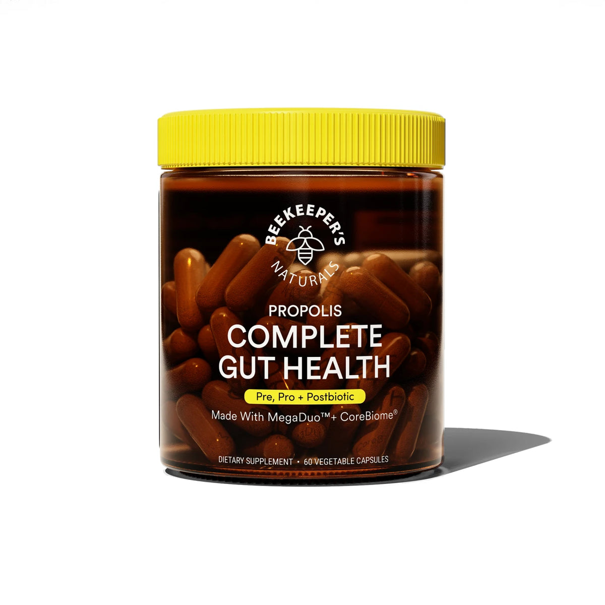 Beekeeper's Naturals - 3-in-1 Complete Gut Health (60 Veg Caps)